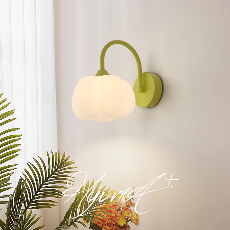 Imagem -04 - Modern Living Room Led Wall Lamps Branco Verde Puxar Cadeia Interruptor Quarto Luz de Cabeceira Corredor Varanda Corredor Hotel Crianças g9