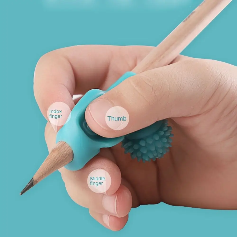 

4 pcs Writing Posture Silicone Orthosis Handwriting Pens Holding Learning Practice Pen Holder Portable Writing AIDS