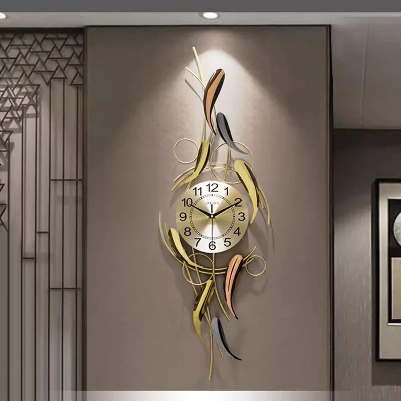 

Salon Interior Wall Clocks Art Mural Big Size Metal Wall Art Xenomorph Wall Clocks Nordic Creative Italian Wanduhr Home Decor