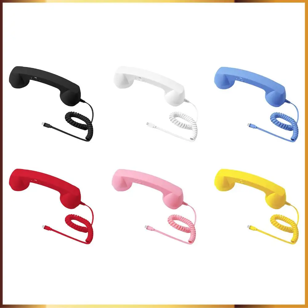 

Ретро телефонная трубка Type-C, креативный телефонный набор, портативная винтажная телефонная гарнитура для сотовых мобильных видеоконференций