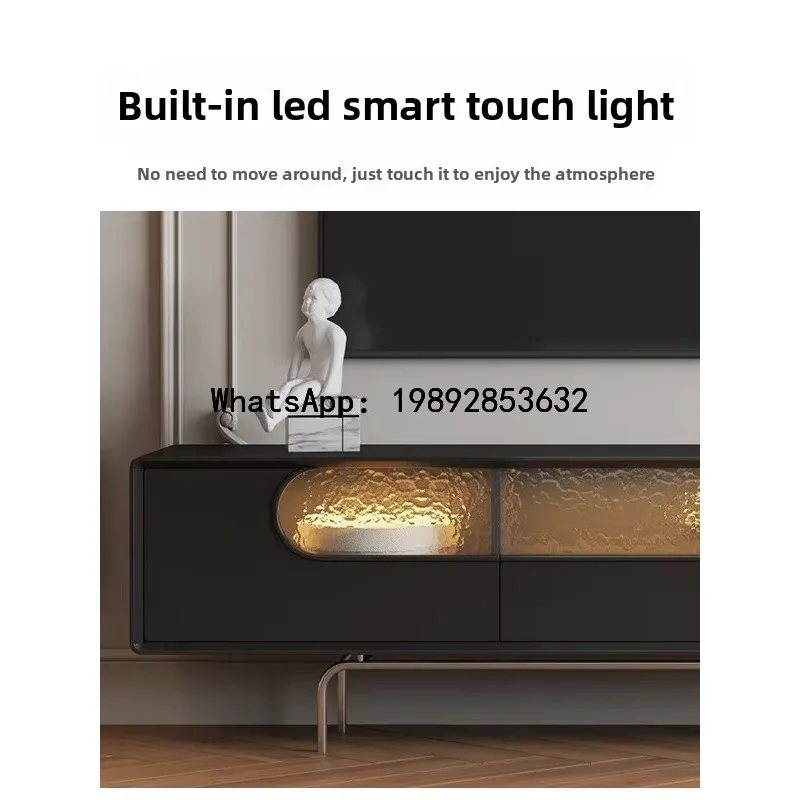 B-1   Vintage Style TV Cabinet Integrated Wall-Mounted Living Room Home French Retro TV Cabinet Set