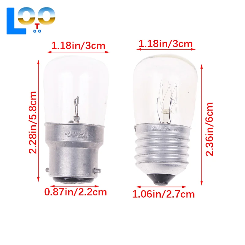 B22 حربة E27 المسمار 12 فولت/220 فولت 15 واط 25 واط LED خيوط ضوء الثلاجة لمبة مصباح COB صغير لآلة الخياطة غطاء فوق البوتاجاز لإخراج الأدخنة