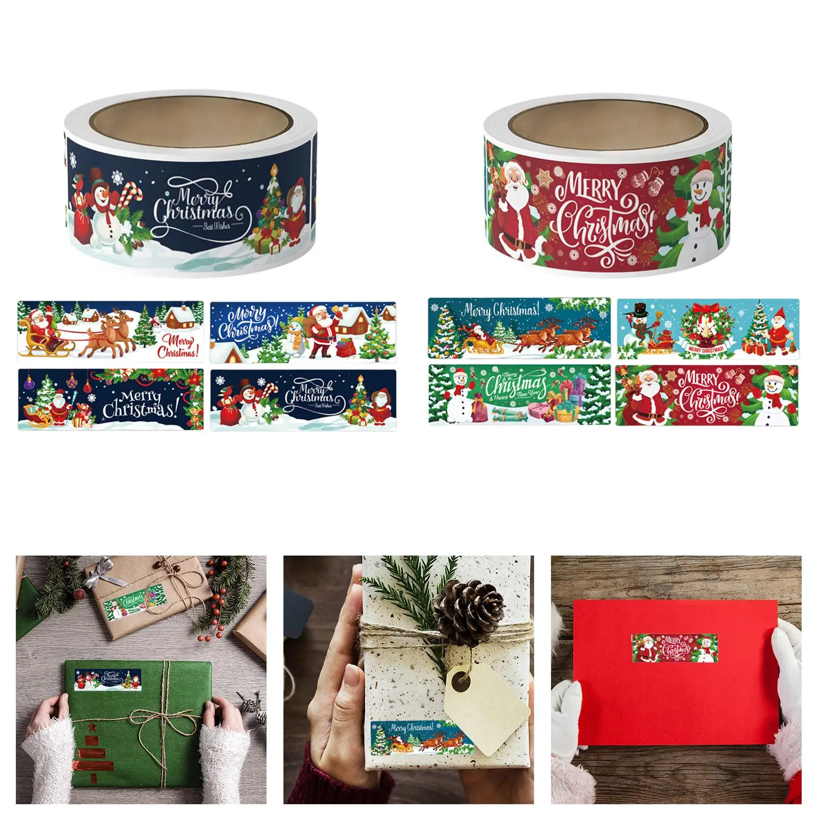 Christmas Envelope Seals Stickers Christmas Tags Sticker,Merry Christmas Stickers Seals Labels for Greeting Cards Wedding