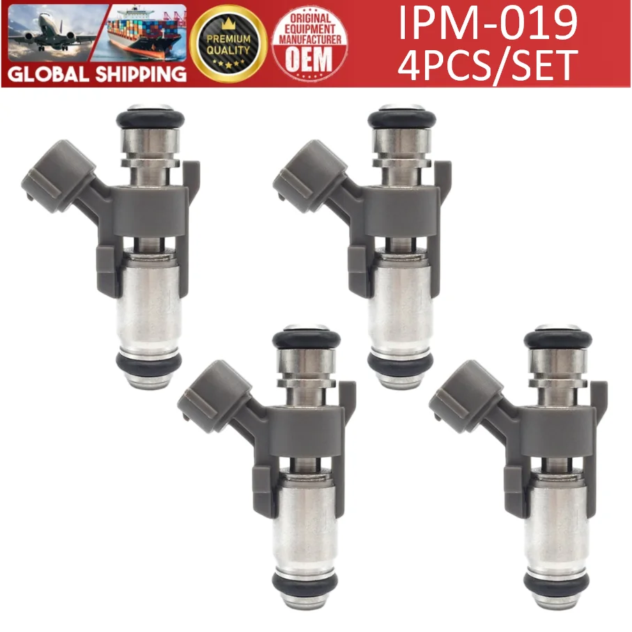 IPM-019 High quality 4pcs Fuel Injectors for Citroen C3 C4 Peugeot 1007 206 207 307 1.4 16V