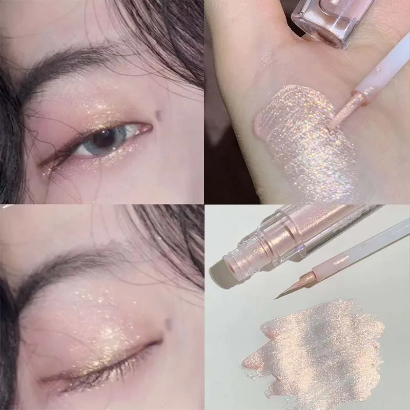 Liquid Eyeshadow Pearlescent Eye Corner Brightening Sparkling Teardrop Glitter Powder Sequin Cowherd