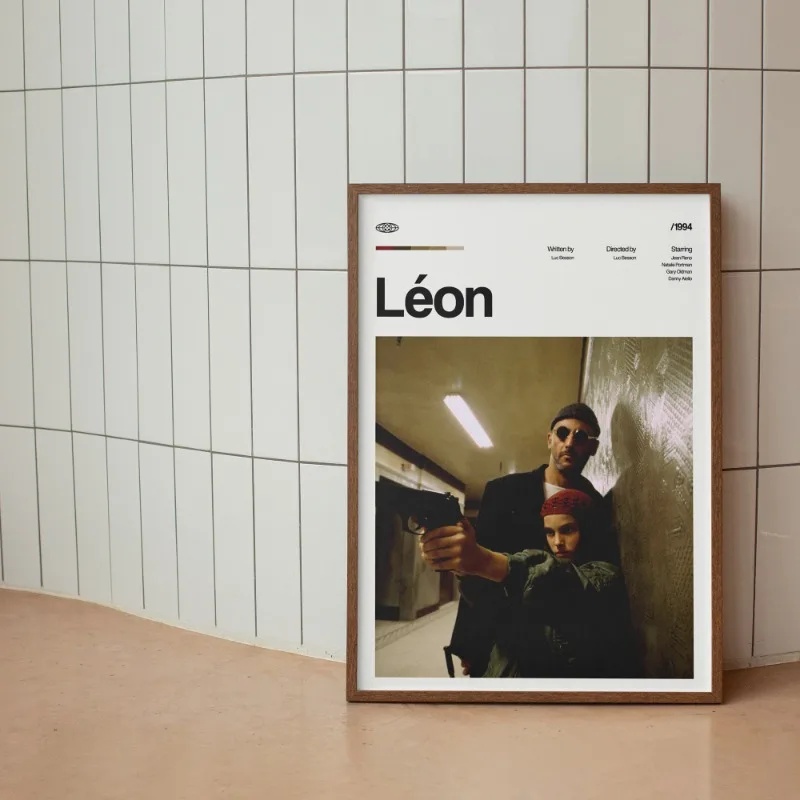 Vintage Retro Minimalist Movie Leon Leon: The Professional Art Poster Canvas Painting Wall Prints Picture Living Room Home Decor