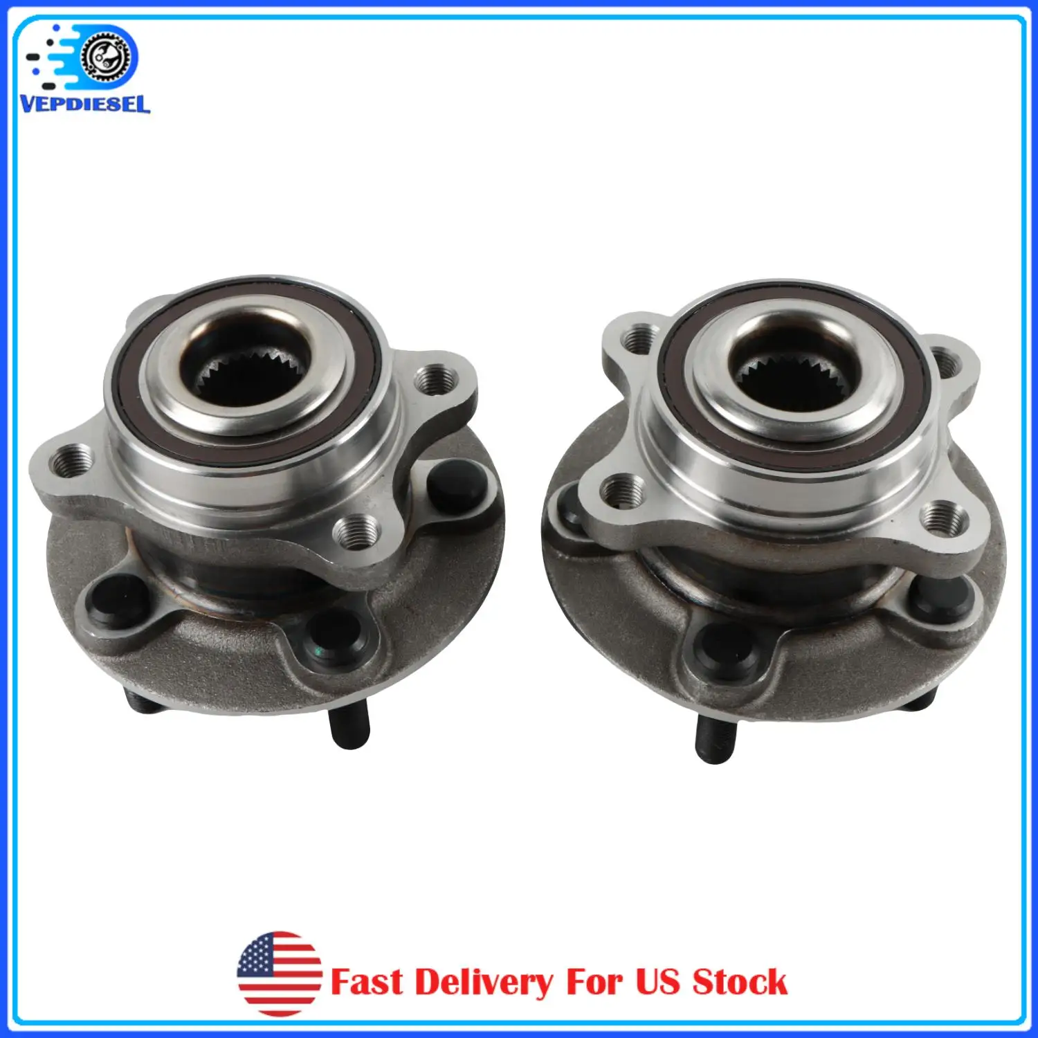

2pcs 512498 Wheel Bearing and Hub Assembly For 2013-2020 Ford Fusion 2013-2016 Lincoln MKZ Auto Parts