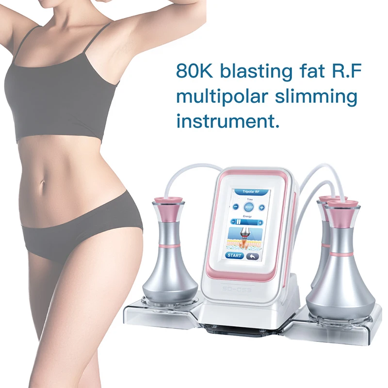 New 80K Cavitation Slimming System Cellulite Fat Loss RF Ultrasonic Weight Reduce Radio Frequency Skin Face Lifting Body Shaping