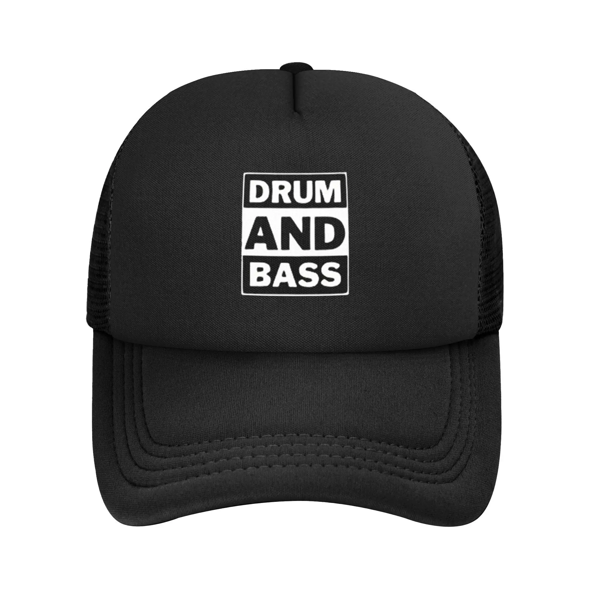 

Drum And Bass Music Mesh Baseball Cap Men Women curved Sun Hat DNB Hats Adjustable Polyester Golf Hats Summer Trucker Hat