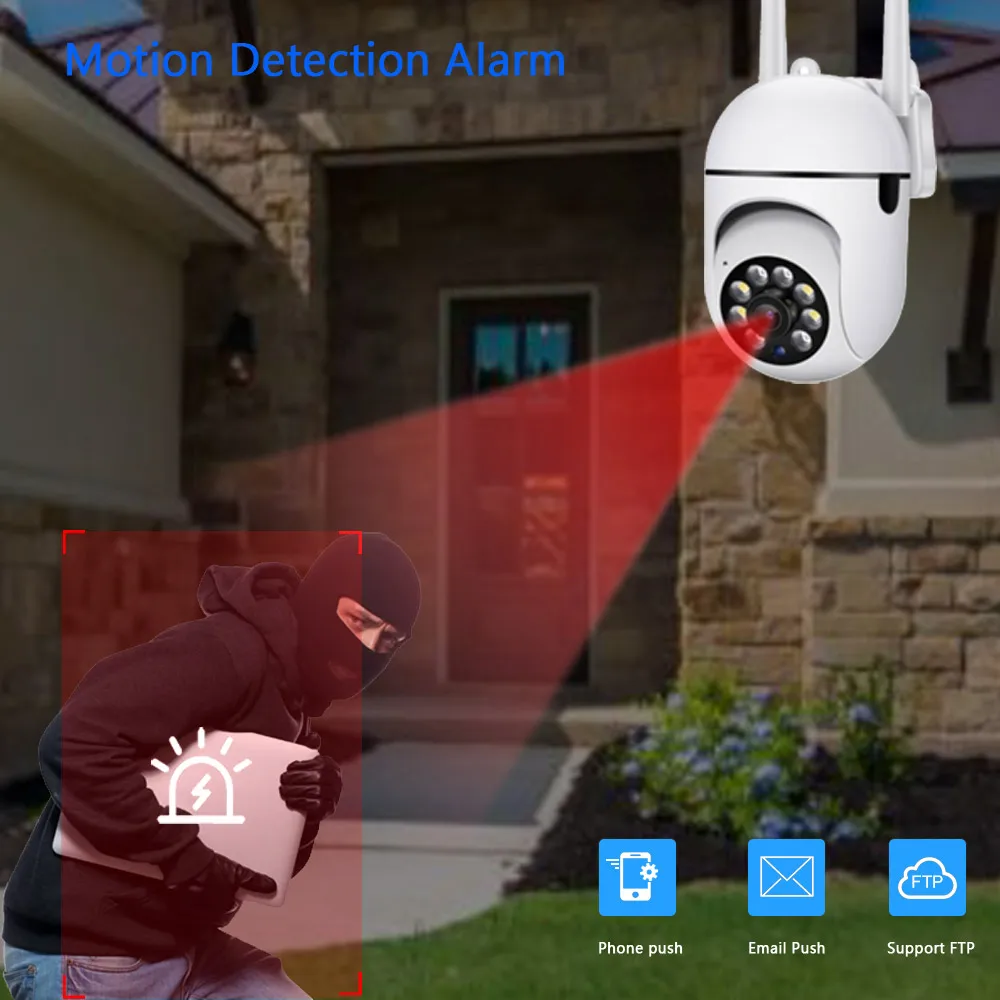 5G Security WIFI IP Camera Audio CCTV Surveillance Outdoor 1080P Night Full Color Wireless PTZ Motion Tracking Cameras
