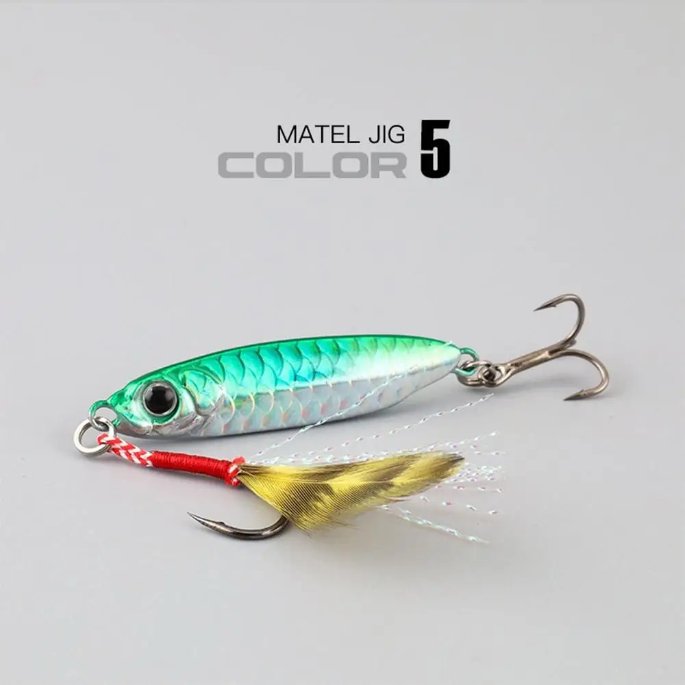 2/4/6PCS Luya Bait Iron Plate Full Water Layer 7g 10g 15g Metal Fishing Accessories Hard Bait Mandarin Perch Fishing Tackle