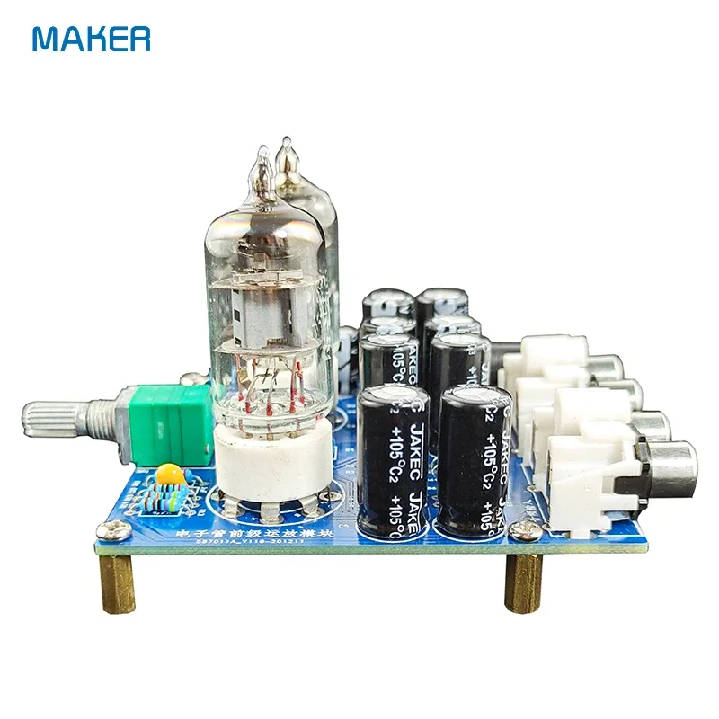 진공관 증폭기 DIY 키트 Hi-Fi 6J1 튜브 프리 앰프 전력 증폭기 납땜 연습 회로 기판