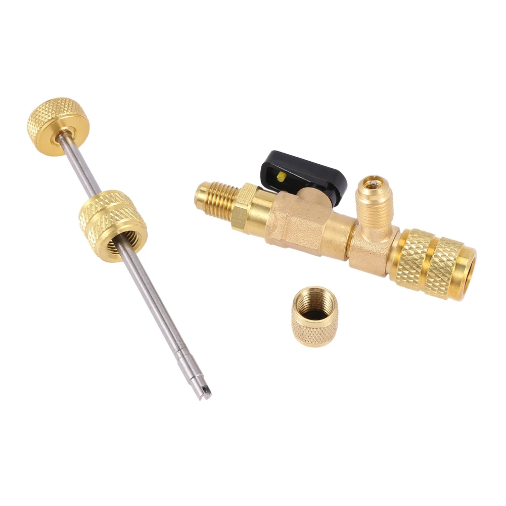 Средство для удаления и установки сердечника клапана SYW-2X с портом SAE двойного размера 1/4 и 5/16 для системы HVAC R22 R410A