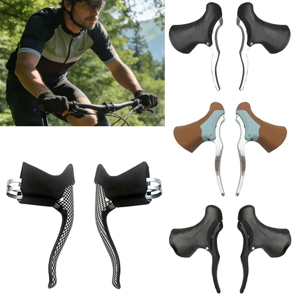 

1 Pair Lightweight Mountain Bike Brake Lever Aluminum Alloy for 22.2-23.8 mm Handlebars Cycling Brake Levers Front & Rear