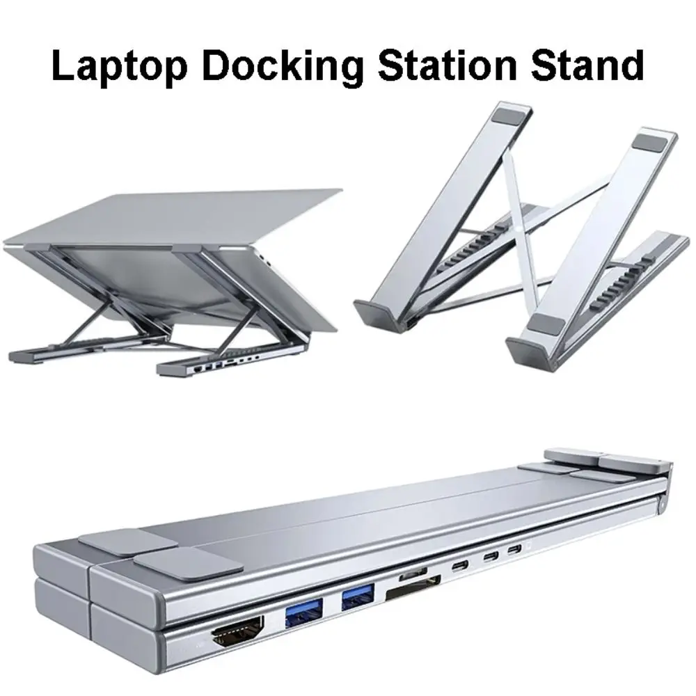 

Universal 8-in-1 USB HUB HDTV PD Charging USB-C Docking Station 4K Multi-interface Laptop Stand