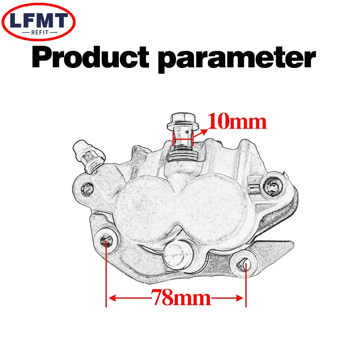 Front Rear Brake Pump Assembly Hydraulic Caliper Oil Hose For Honda CR 125R/250R CRF 250R 450R 250X 450X For Kayo T4 T6 K6 MX6 - Image 2