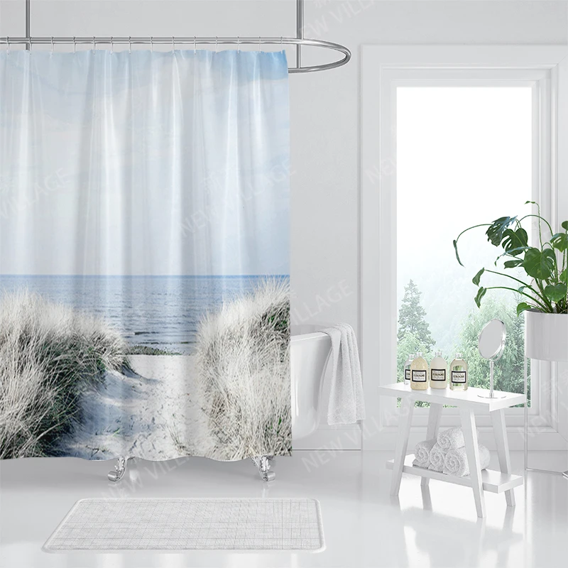 Waterproof fabric shower curtain Bathroom curtain accessories 180x200 Bath curtain for shower 240*200 nordic boho decor 240x200