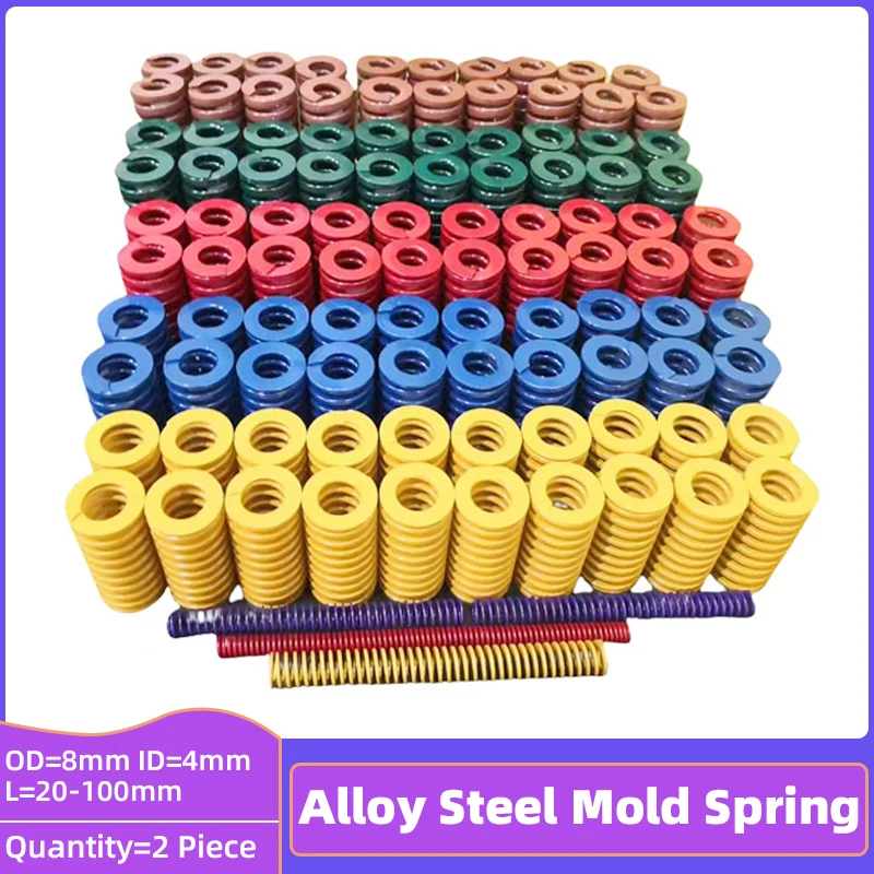 Creamily 1PCS Compression Spring Mold Springs Spiral Stamping Mould Spring Outer Diameter=8mm Inner Diameter=4mm Length=20-100mm