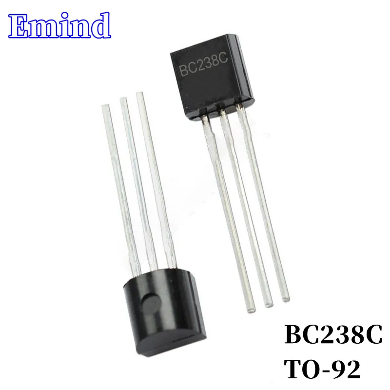 300/500/1000/2000/3000Pcs BC238C DIP Transistor TO-92 NPN Type 25V/100mA Bipolar Amplifier Transistor