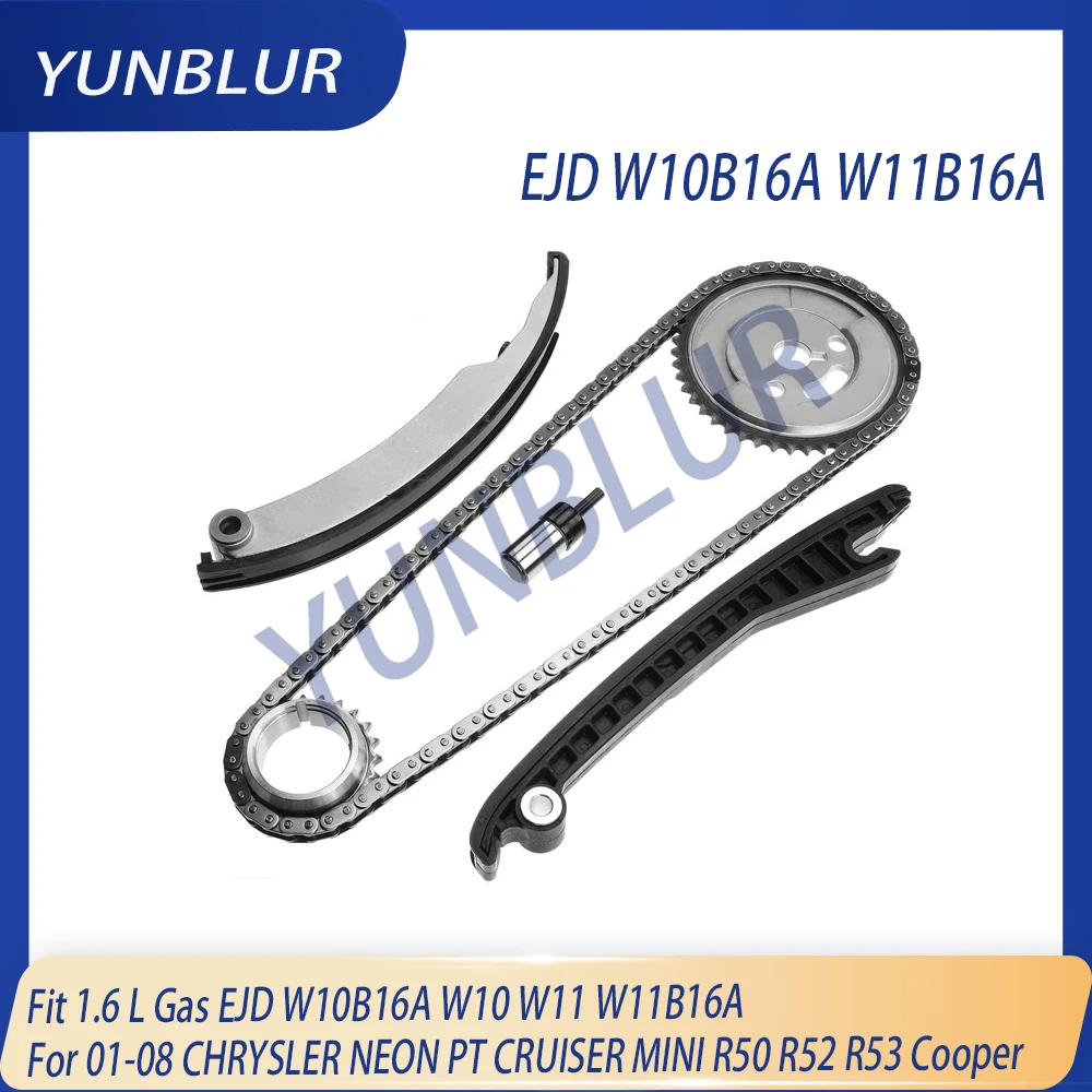

Engine Timing Chain Kit Fit 1.6 L Gas EJD W10B16A W10 W11 W11B16A For 01-08 CHRYSLER NEON PT CRUISER MINI R50 R52 R53 Cooper