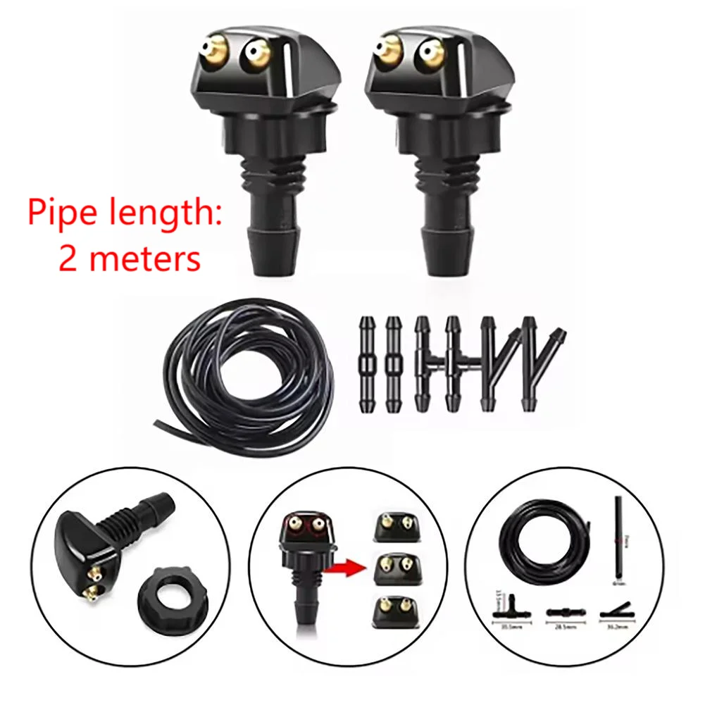 

Car Windshield Washer Wiper Nozzle Adjustable Easy Installation Compatible with Most Vehicle Models Includes Hose