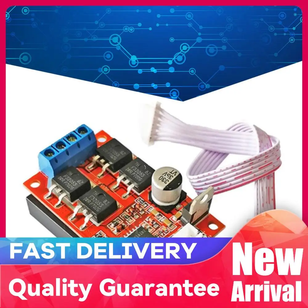 

Модуль управления драйвером щеточного двигателя H-типа, плата драйвера щеточного двигателя постоянного тока DC 12В/24В/36В с реверсом и тормозом