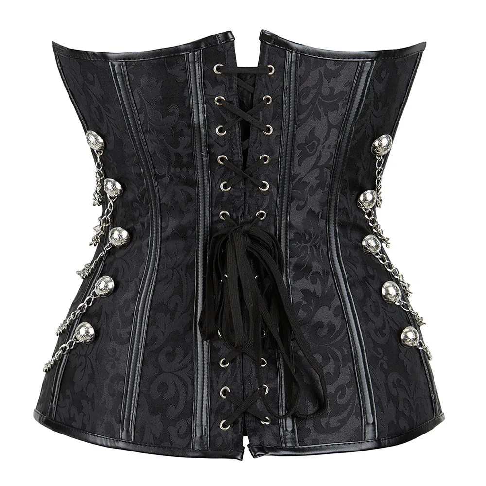 Steampunk Corset Overbust Vintage Corsets Women Sexy Korse Gothic Clothes Goth Waist Lace-up Bustiers Retro Corselet Top