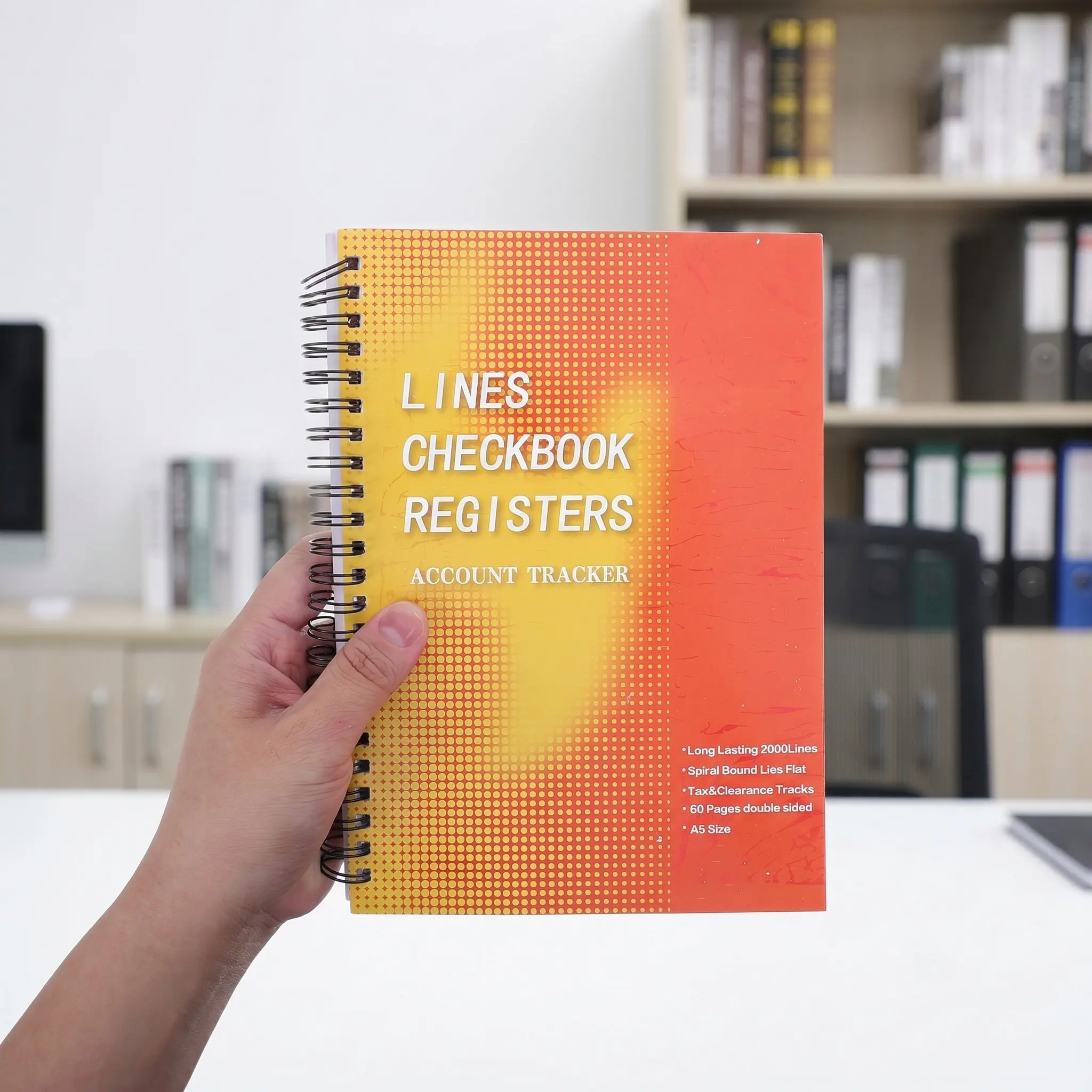 Check Register Notebook Sturdy Hardcover for Business Personal Use Ledger Log Book Transaction Register Checking Account Bank - view 2
