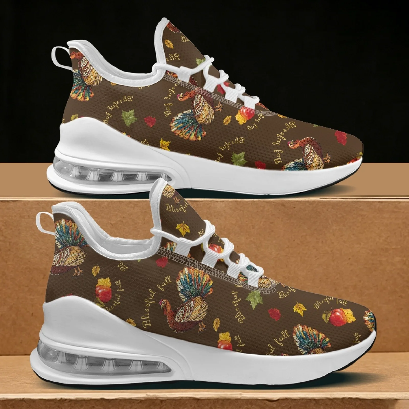 XIXIRIMIDO Thanksgiving Air Cushion Shoes for Woman Autumn/Winter 2026 Collection Shoes Women's Running Sneaker Festive Gifts