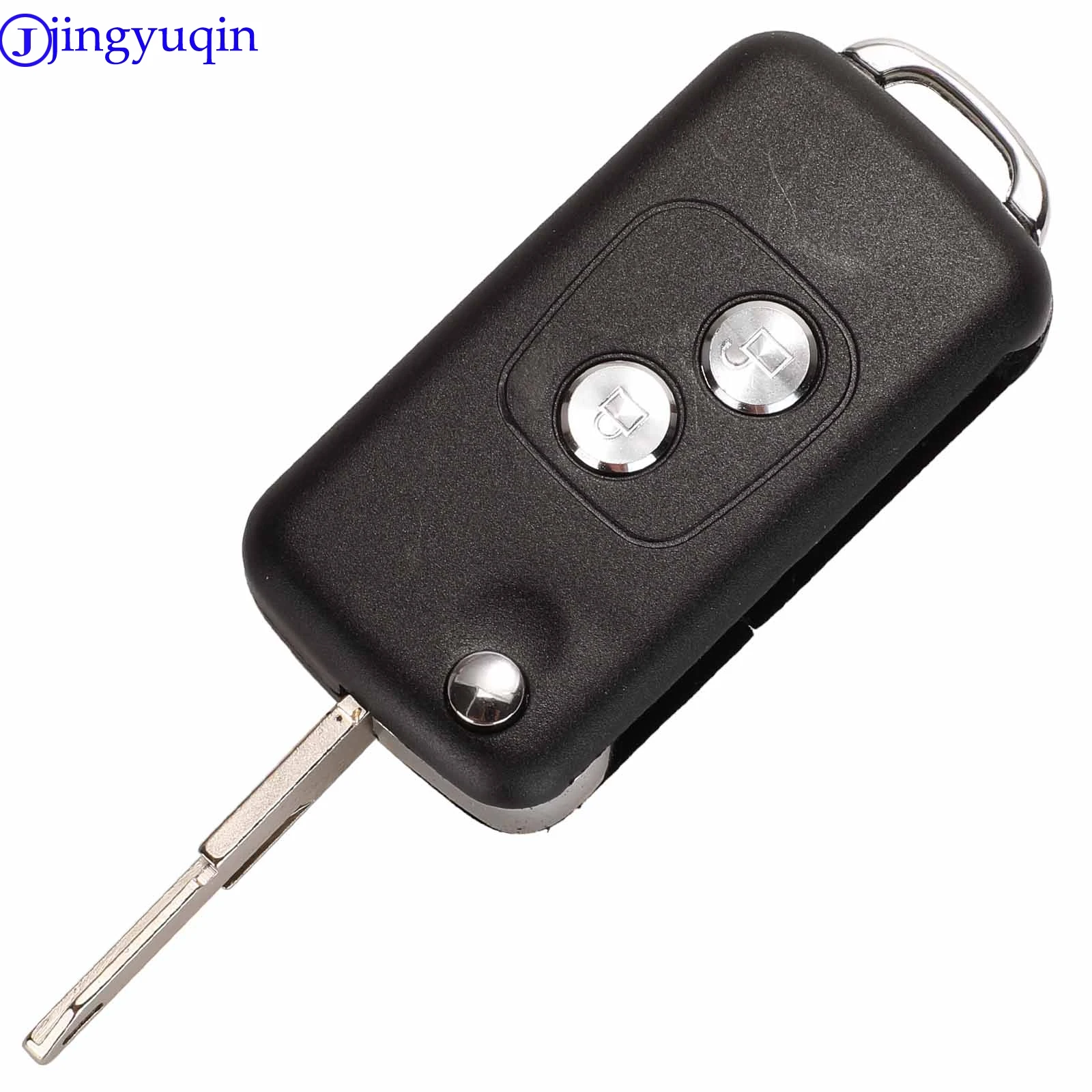 jingyuqin 2 Buttons Modified Flip Car Key Case Blank Shell For Citroen C1 C2 C3 Xsara Picasso For Peugeot 206 306 307 406