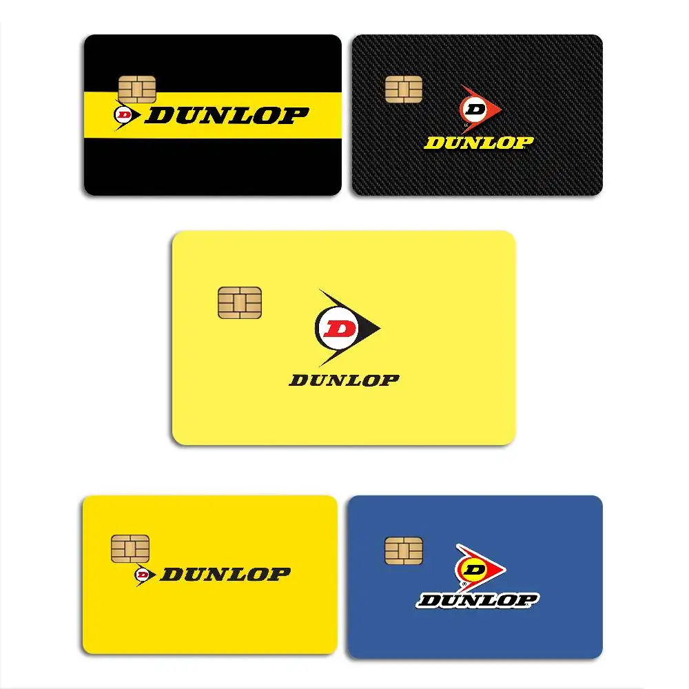 Dunlops Tyres Banner Fashion Matte Gold Silver Black Matte Film Skin Sticker Tape for Bank Credit Debit Card