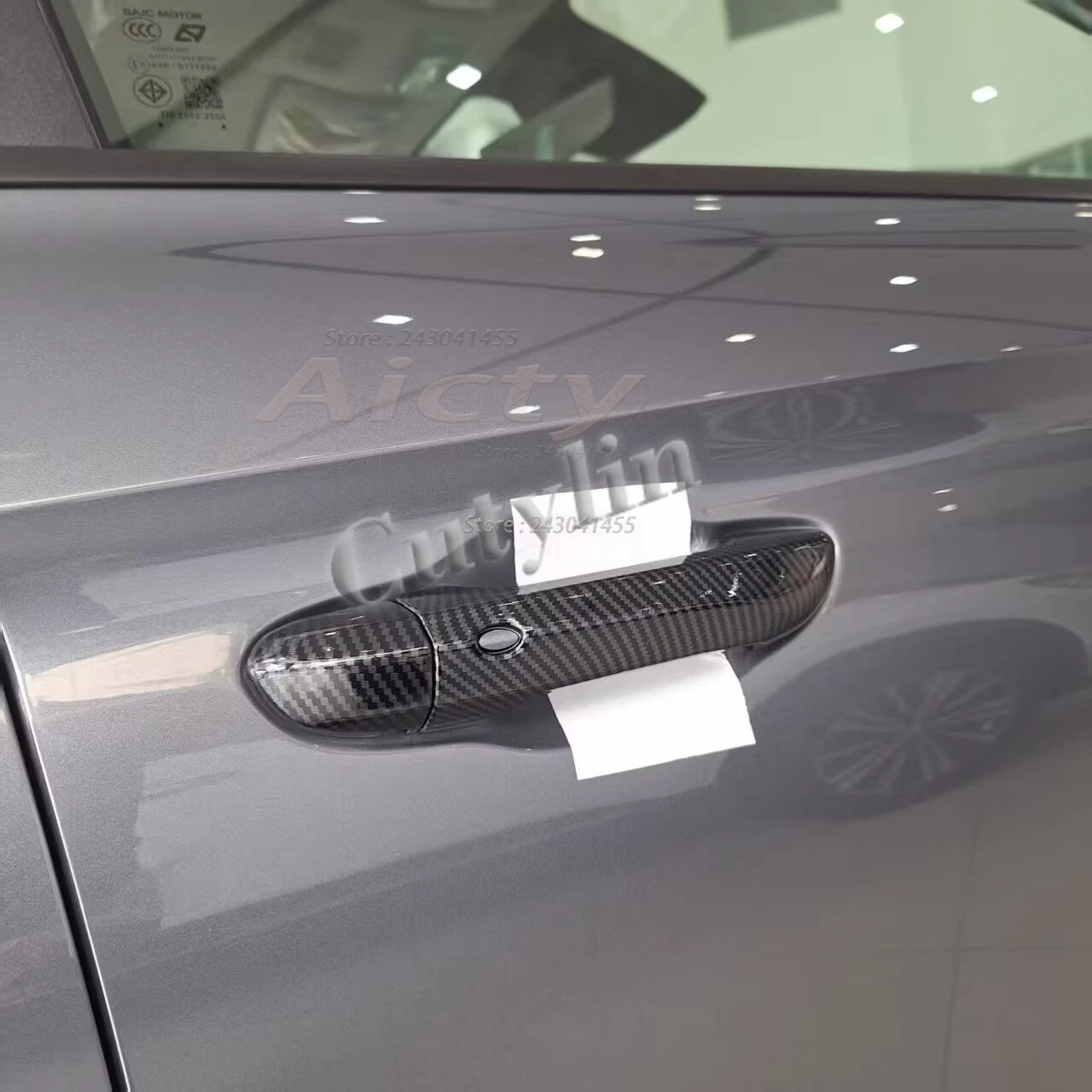

LHD RHD For MG3 Hybrid 2024 2025 ABS Carbon Fiber car Door Handle Cover Trim Door Bowls Door sticker exterior Accessories