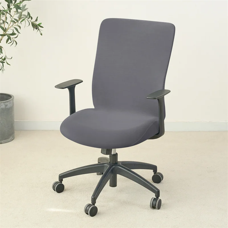 1PC Einfarbig Büro Sessel Abdeckung Stretch Spandex Computer Stuhl Abdeckungen Lift Rotierenden Stuhl Fall Funda Silla Escritorio – Detail 19