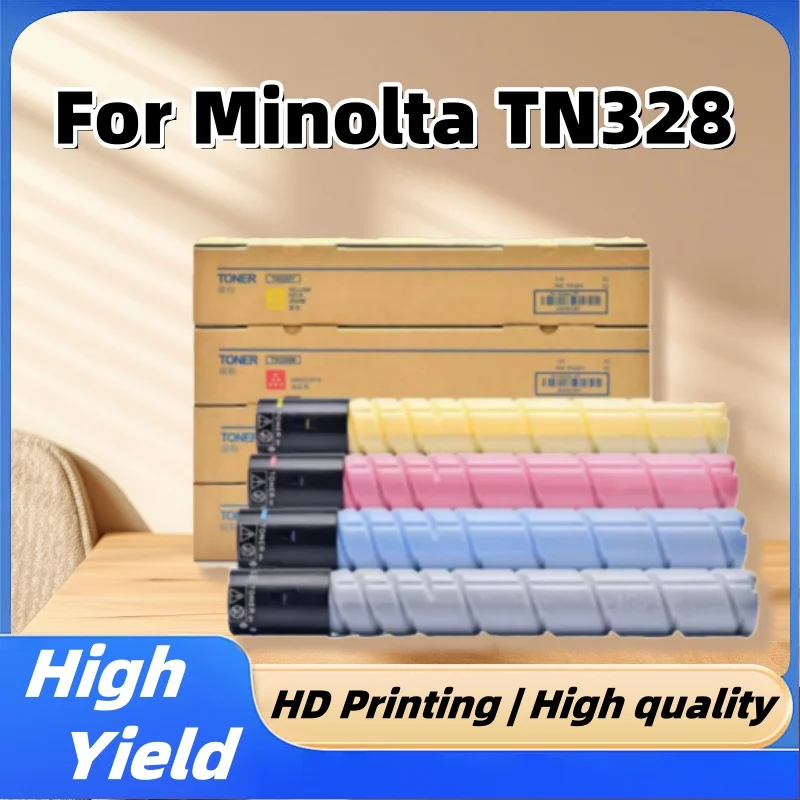

1 шт. TN328 тонер-картридж для Konica Minolta Bizhub C250i C300i принтер C360i TN328, цветной копировальный аппарат, тонер-картридж