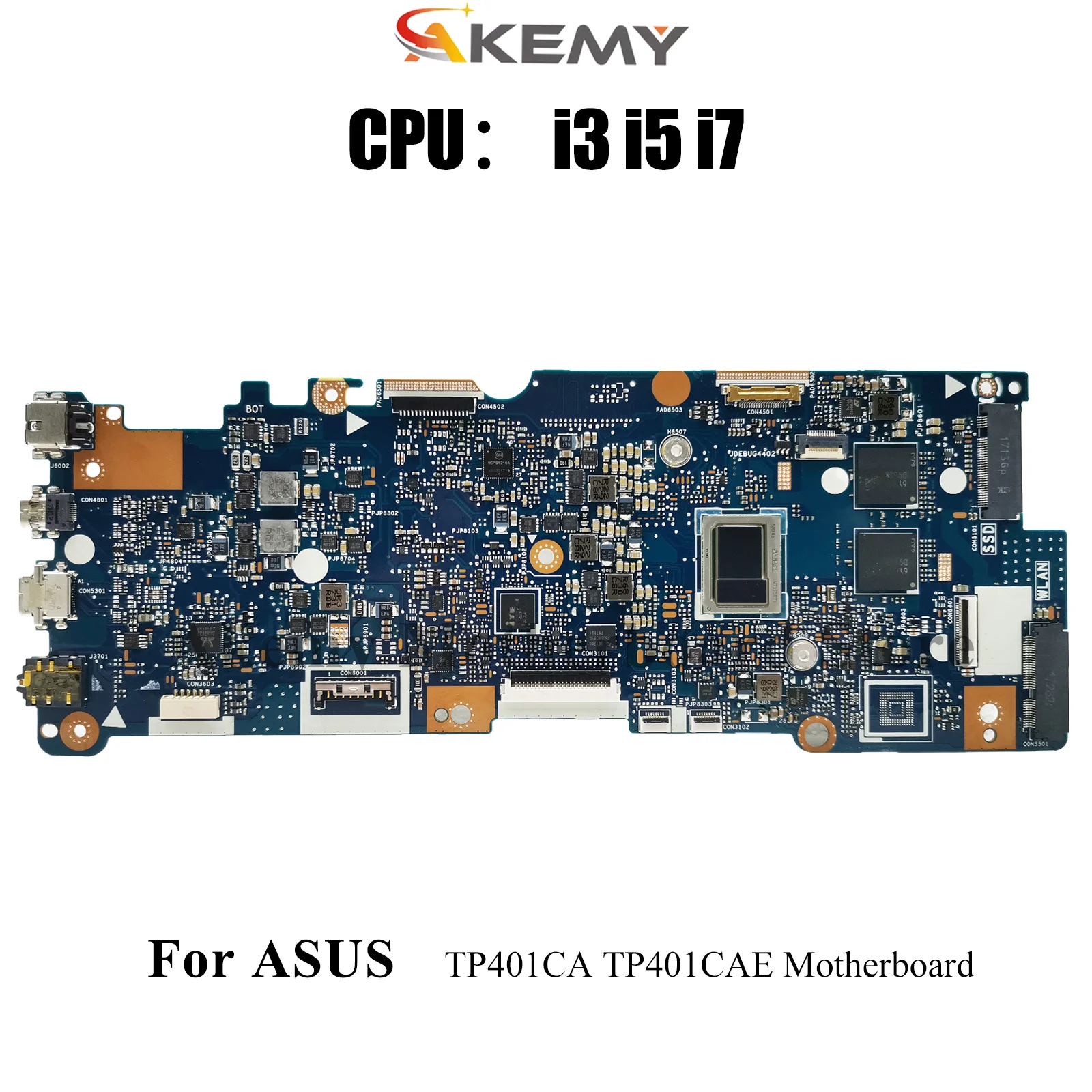 

TP401CA Laptop Motherboard For ASUS VivoBook Flip TP401CAE TP401CA TP401C Notebook Mainboard With i3 i5 i7 CPU 100% tests OK stk