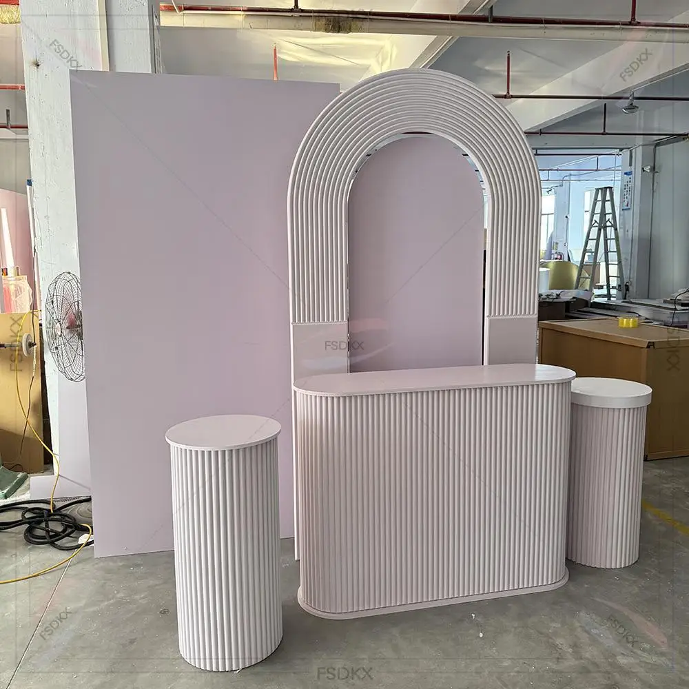 

2025 New Design Wedding White Arch Panels Backdrops