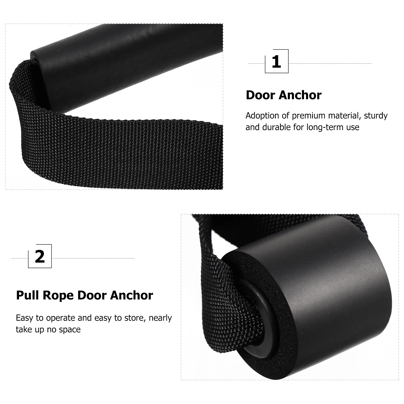 

Door Buckle Tension Rope Anchor For Resistance Bands Pull Nylon Gym Attachment Exercise Pulley Fitness Workout Wall Mount Sturdy