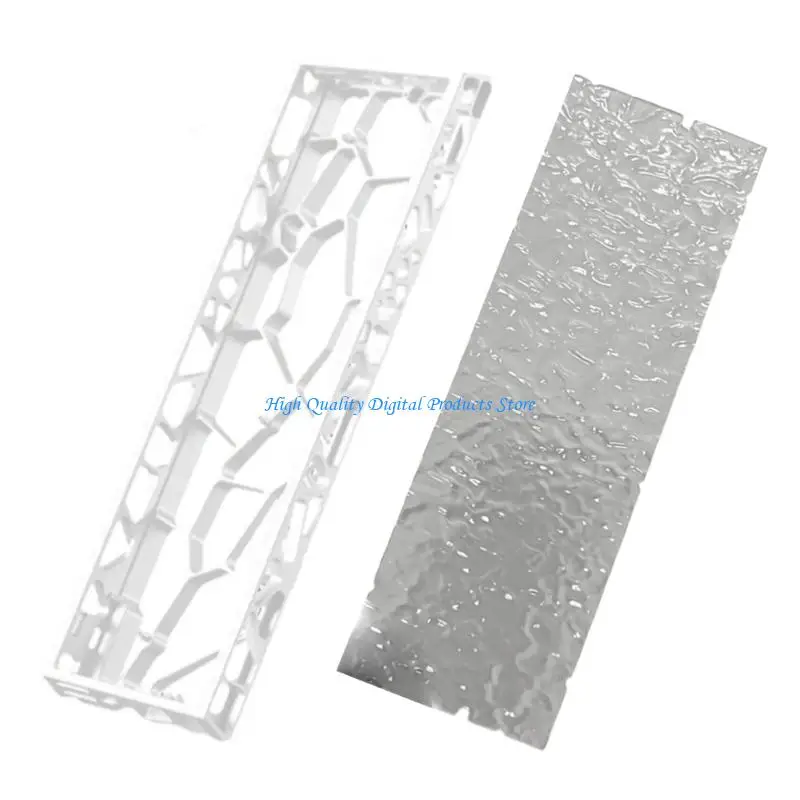 U2JE High Strength Aluminum Keyboard Case Shell Honeycomb Diffuser Plate Frame Replacement for K61 K64 GH60 Accessories
