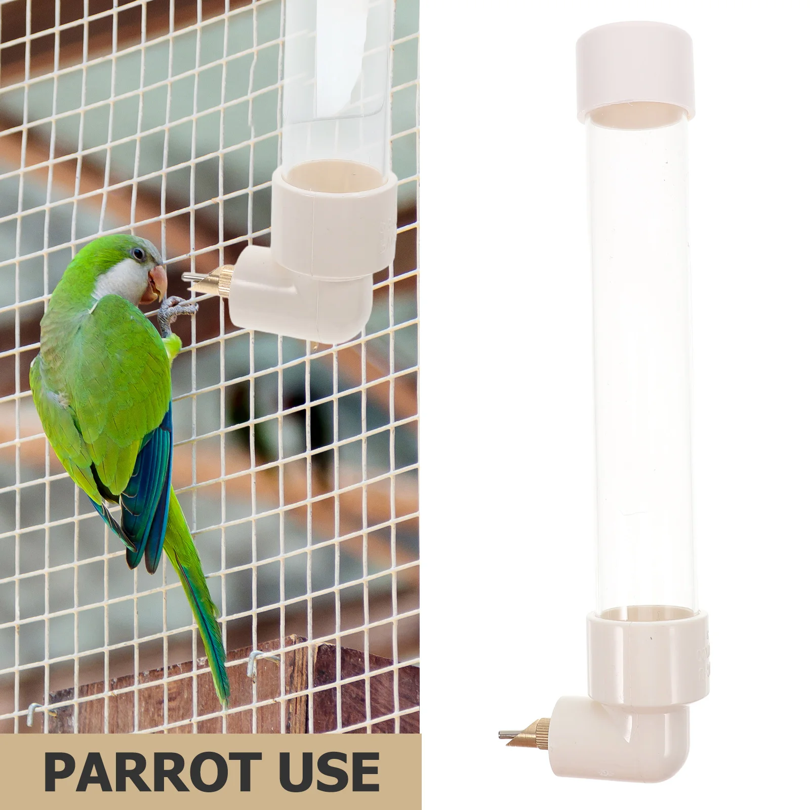 

1 set Large Capacity Automatic Pet Drinking Bottle For Parrots Rabbits Hamsters Pigeons Bird Cage Water Dispenser Small Animal
