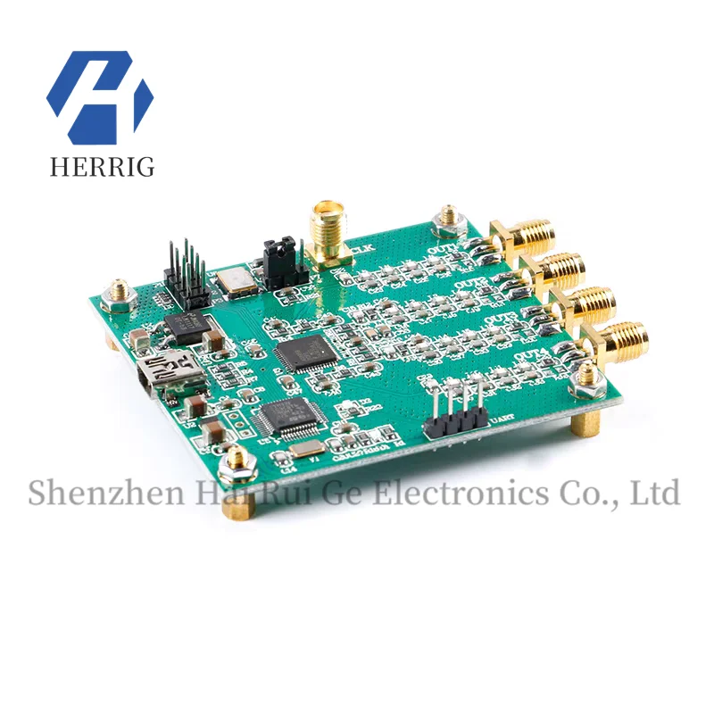 

AD9959 Quad DDS Module RF Signal Source Generator AT Command Serial Port Output Sweep AM
