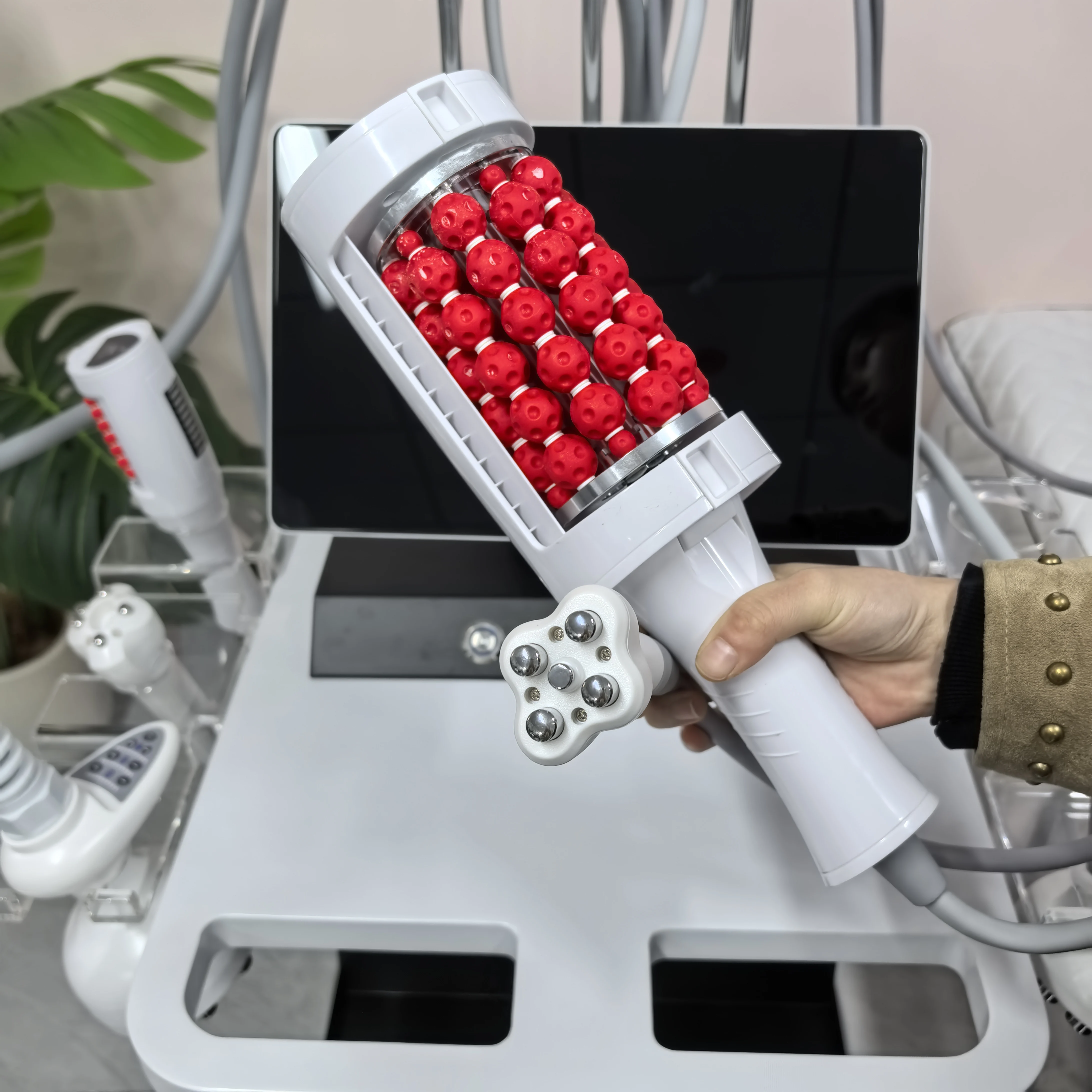 

Cavitation Roller Slimming Machine Fat Burning Skin Tightening Fat Reduction Facial Radiofrequency Tip Slimming