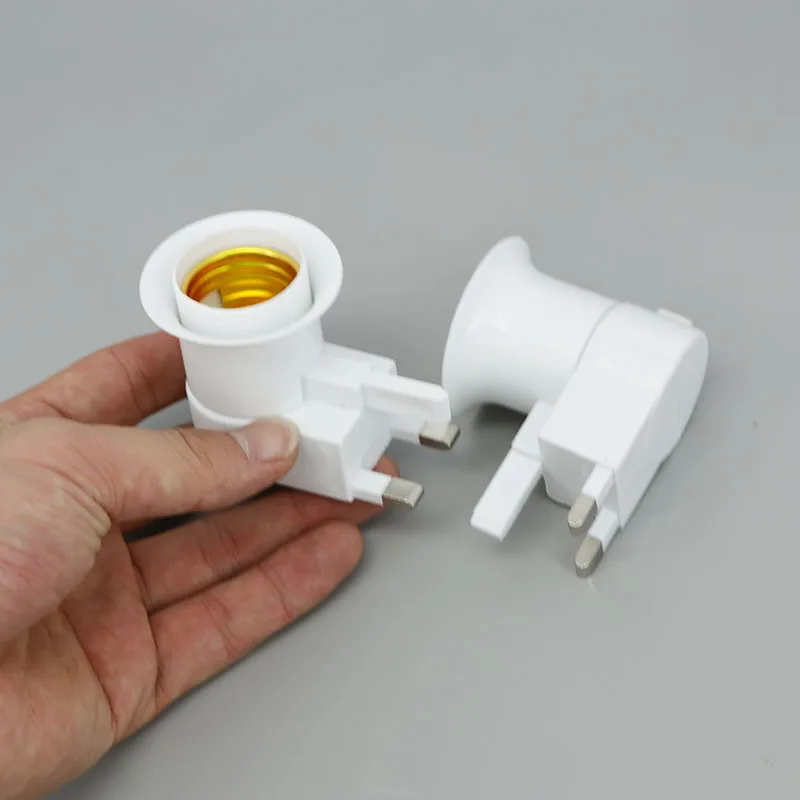 220 فولت الولايات المتحدة الاتحاد الأفريقي الاتحاد الأوروبي المملكة المتحدة E27 مصباح محول مأخذ التوصيل مع تشغيل/إيقاف التبديل البلاستيك القياسية المسمار في المقبس منفذ محول لمبات المنزل B4 #6