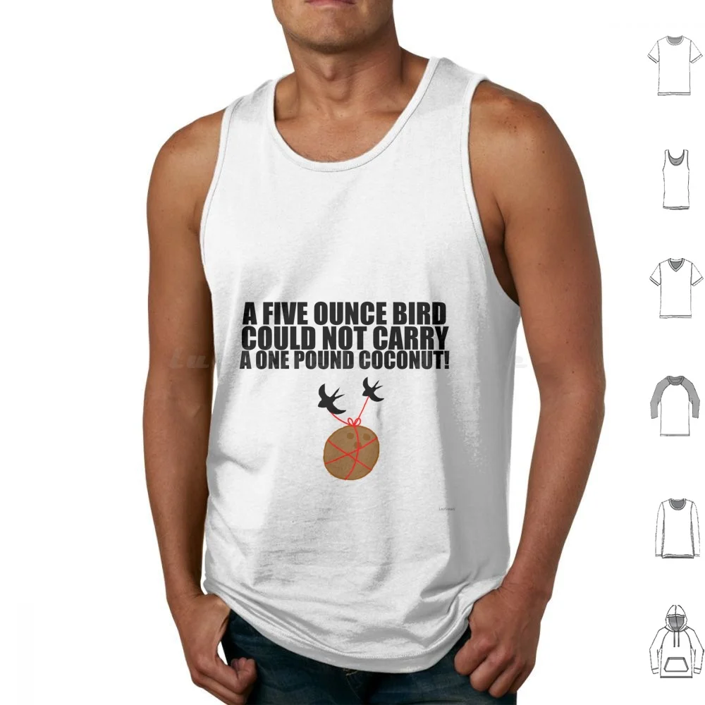 Coconuts Do Not Migrate Tank Tops Vest Sleeveless Monty Python Holy Grail Monty Python And The Holy Grail Swallow Swallows