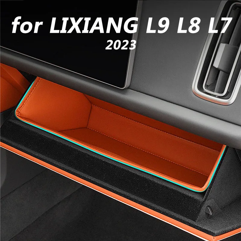 for LIXIANG L9 L8 L7 2023 Car interior decoration accessories Glovebox storage box trash can protection box