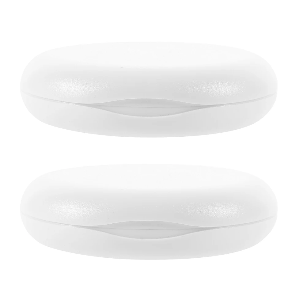 

2 PCS Denture Storage Box Case Retainer Container Dental Portable Travel Teeth Cases