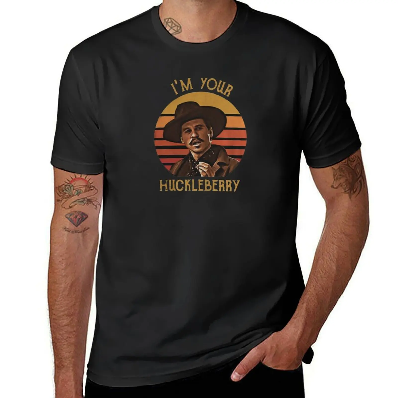 Doc Holliday Tombstone I’m Your Huckleberry Vintage Men's T-Shirt sweat customs design your own vintage Men's t-shirt