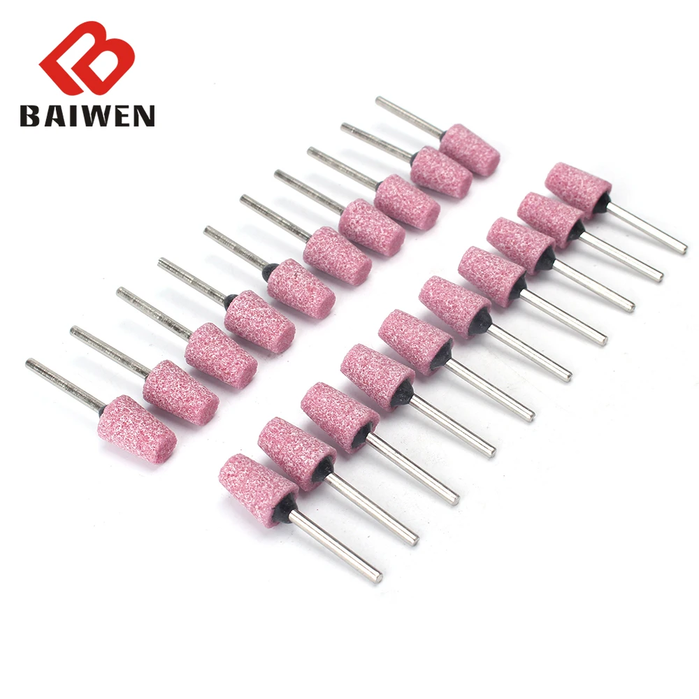 10 Chiếc 3Mm Vít Bit Gắn Xay Gốm Đầu Đánh Bóng Nhám Con Quay Bánh Xe Dụng Cụ Điện