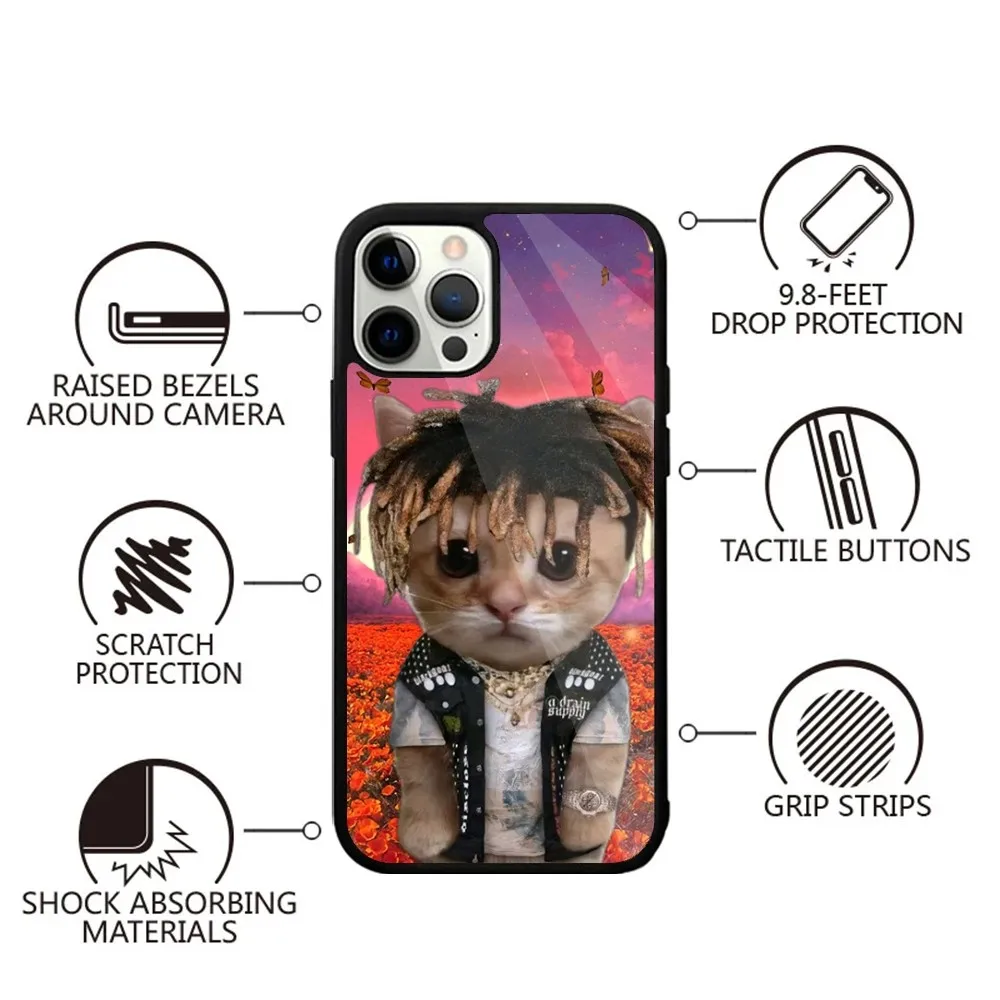 Hip Hop J-Juice Wrld Phone Case For iPhone 15,14,13,12,11,Plus,Pro,Max Mini Magsafe Magnetic Wireless Charging