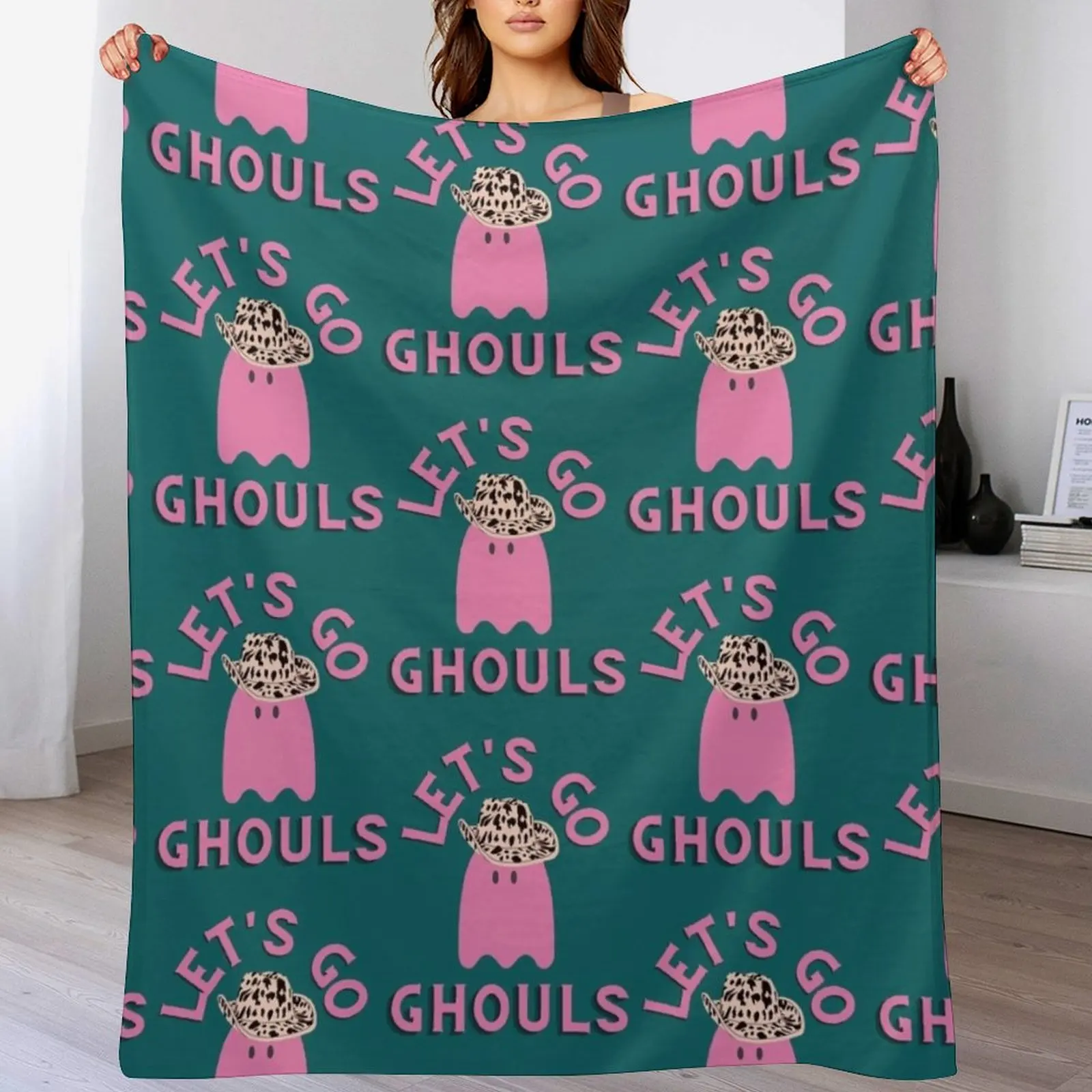 

Let_s Go Ghouls Throw Blanket Lightweight Warm Blanket for Indoor Outdoor Use