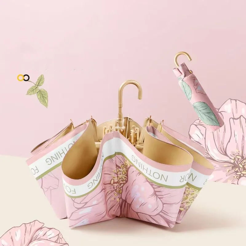 

Цветочный зонт для девочек и женщин, уличный детский плащ с защитой от ультрафиолета UPF50 +